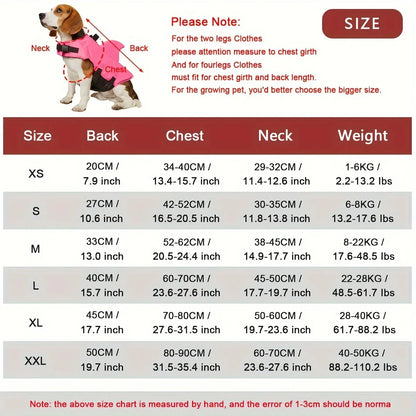 Dog Life Jacket Shark Safety
