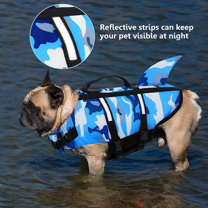 Dog Life Jacket Shark Swim Vest